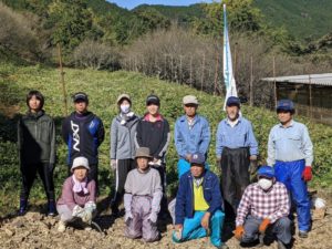 【静岡市】靜甲㈱とNPO法人フロンティア清沢がそばの収穫を行いました！