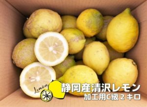 【静岡市】清沢レモン　フレッシュ果実のオンライン販売開始！