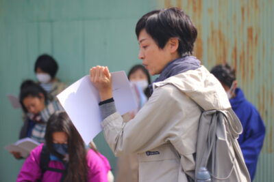 【島田市】無人駅の芸術祭2024・ 「集落地図を描こう」みんなの集落遊び