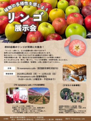 【河津町】約60品種のリンゴが河津に大集合！「リンゴ展示会」開催！