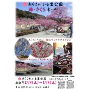 【御前崎市】梅・さくらまつり開催!~あらさわふる里公園~