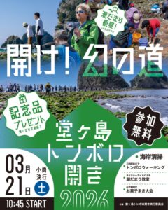 【西伊豆町】堂ヶ島トンボロ開き！！